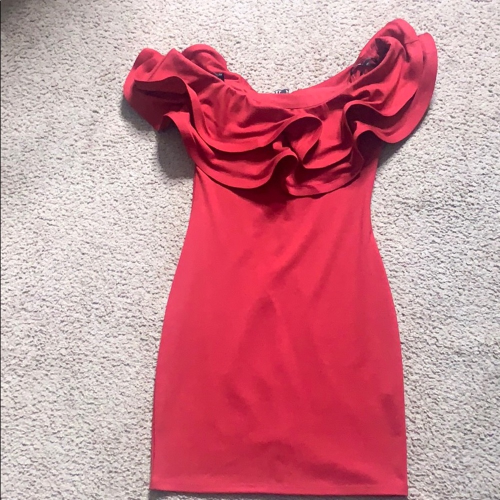 BURGUNDY DRESS